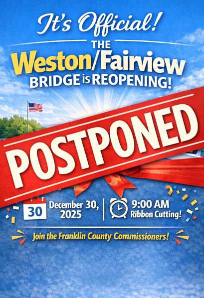 BRIDGE OPENING IS POSTPONED 